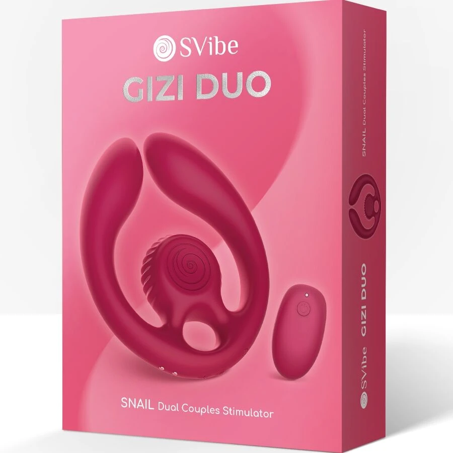 SNAIL VIBE - GIZI DUO STIMOLATORE DI COPPIA TELECOMANDO BORDEAUX